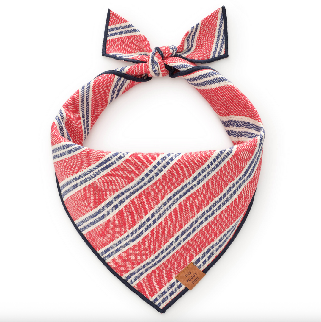Nantucket Stripe Dog Bandana