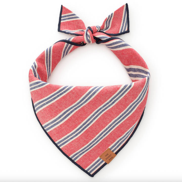 Nantucket Stripe Dog Bandana