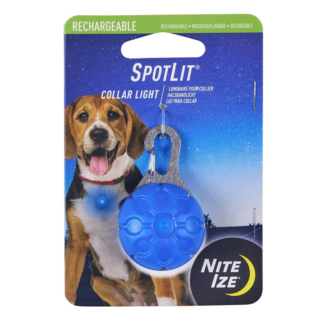 SpotLit Rechargeable Collar Light Blue