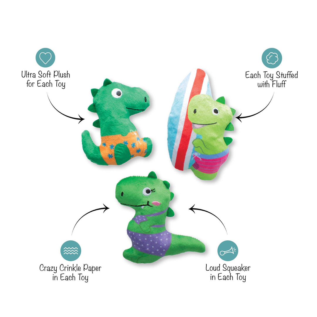 Rawrin Summer 3pc Small Dog Toy Set
