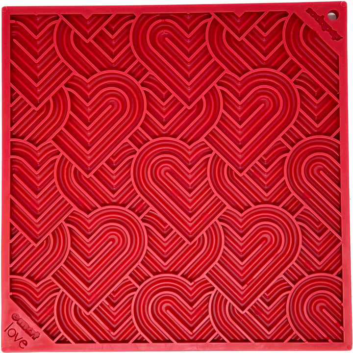 Heart Design Valentine Enrichment Lick Mat