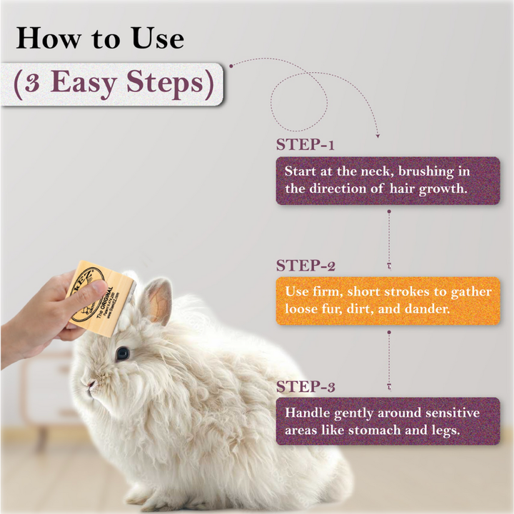 Small Brush for Shedding and Grooming (2.5 inch)