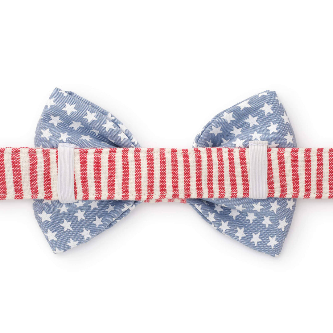 Stars and Stripes Summer Dog Bow Tie
