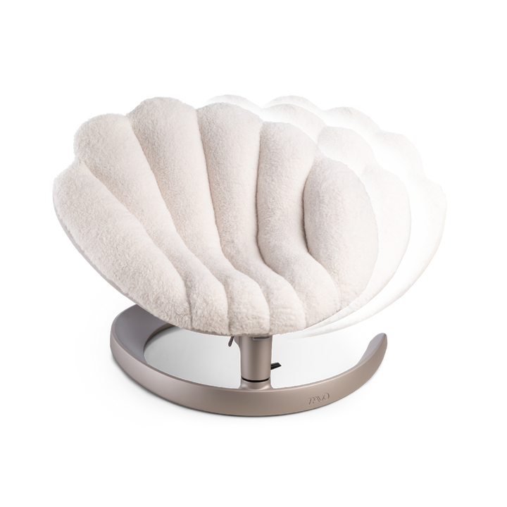 Shell Pet Bed and Swaying Lounger (Latte)