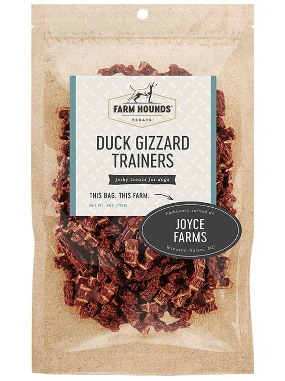 Duck Gizzard Trainer Treats - All-Natural - 4oz