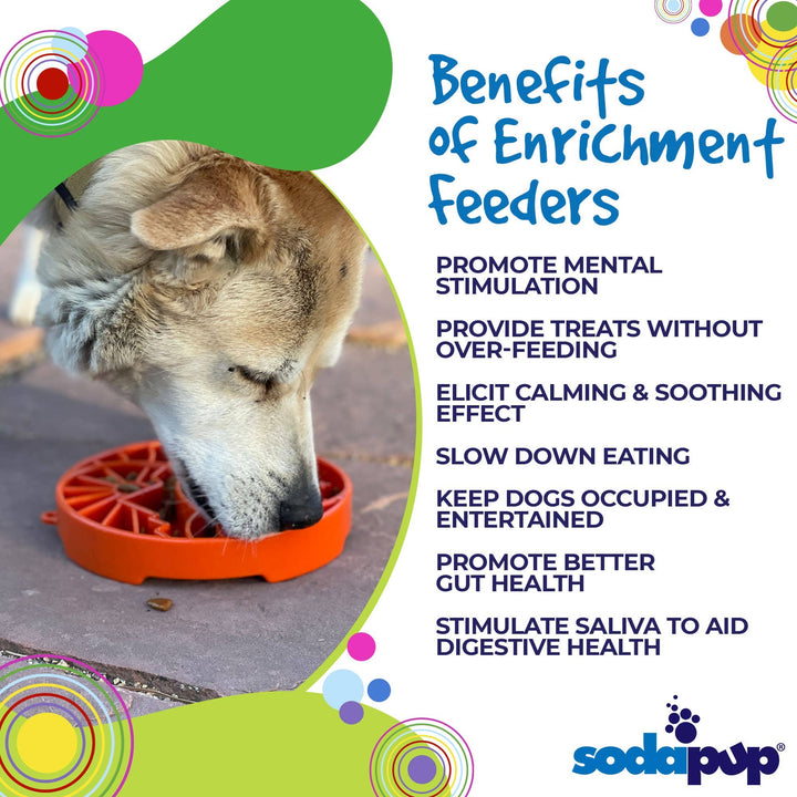 Yin Yang Design Shallow eTray Enrichment Slow Feeder Tray for Dogs