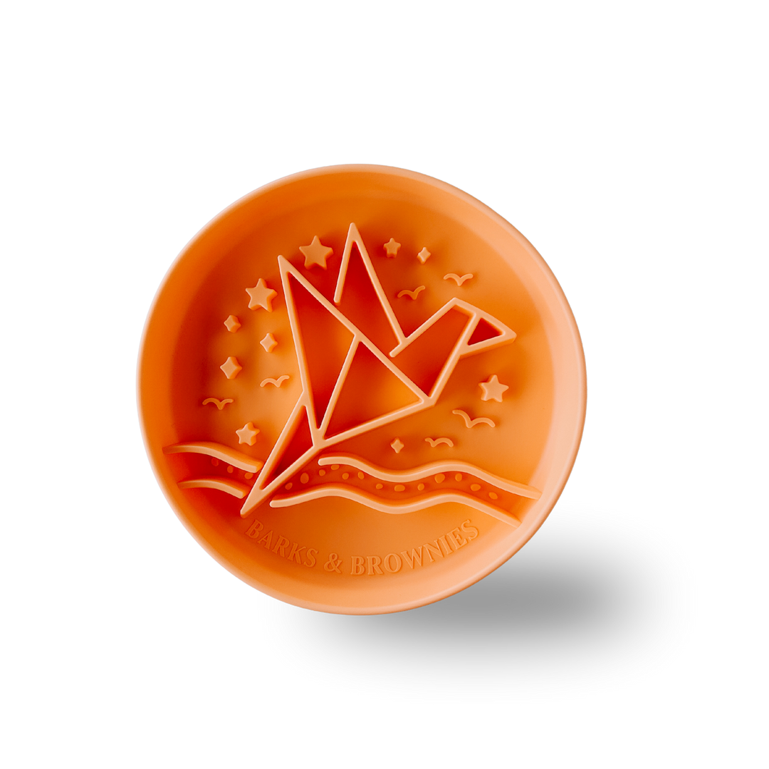 Signature Origami Slow Feeder Orange