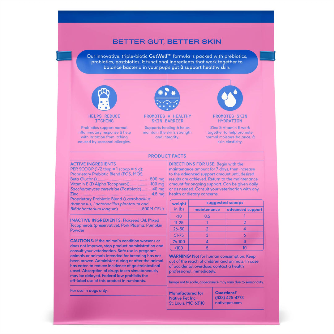 GutWell Itchy Skin, Anti Itch Supplement for Dogs