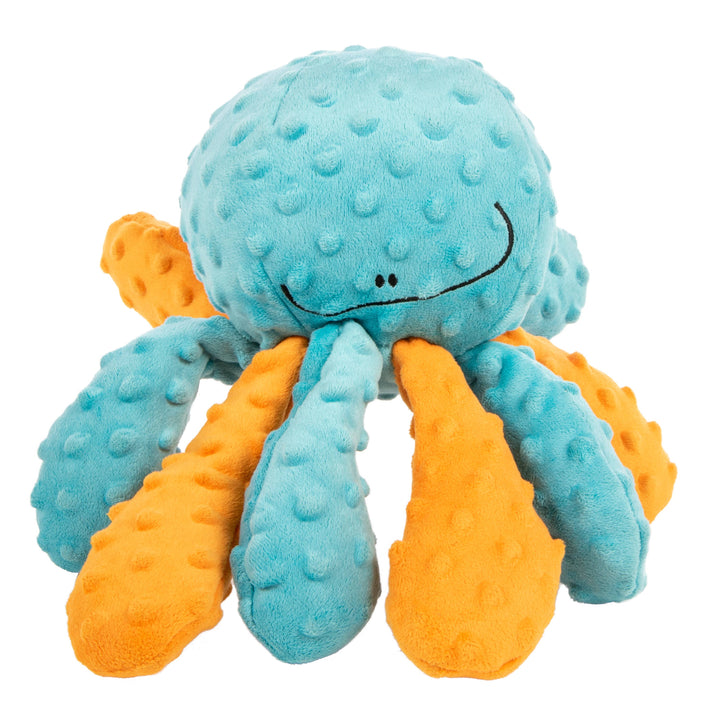 Crazy Tugs Octopus Squeaky Plush Dog Toy Large