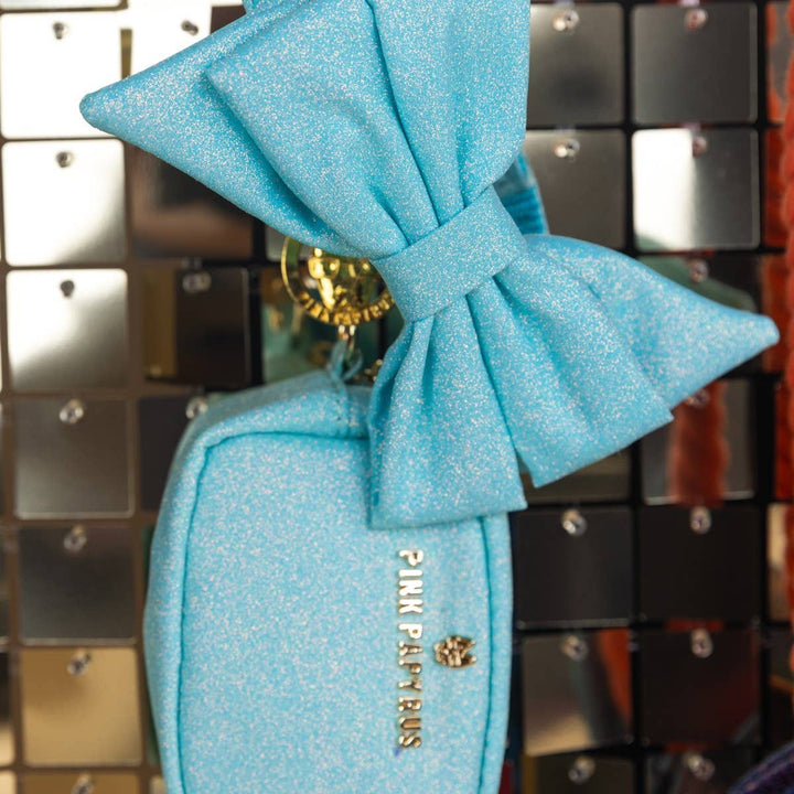 Dawson Blue Glitter Poop Bag Dispenser &amp; Treat Pouch