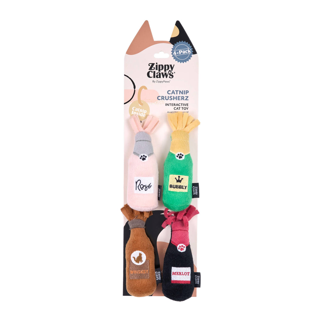 ZippyClaws® Catnip Crusherz Alcohol 4-Pack
