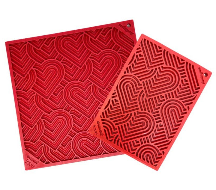 Heart Design Valentine Enrichment Lick Mat