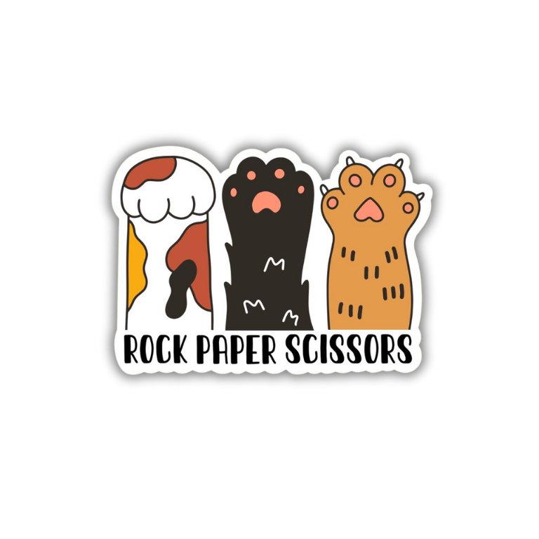 Rock Paper Scissors Sticker