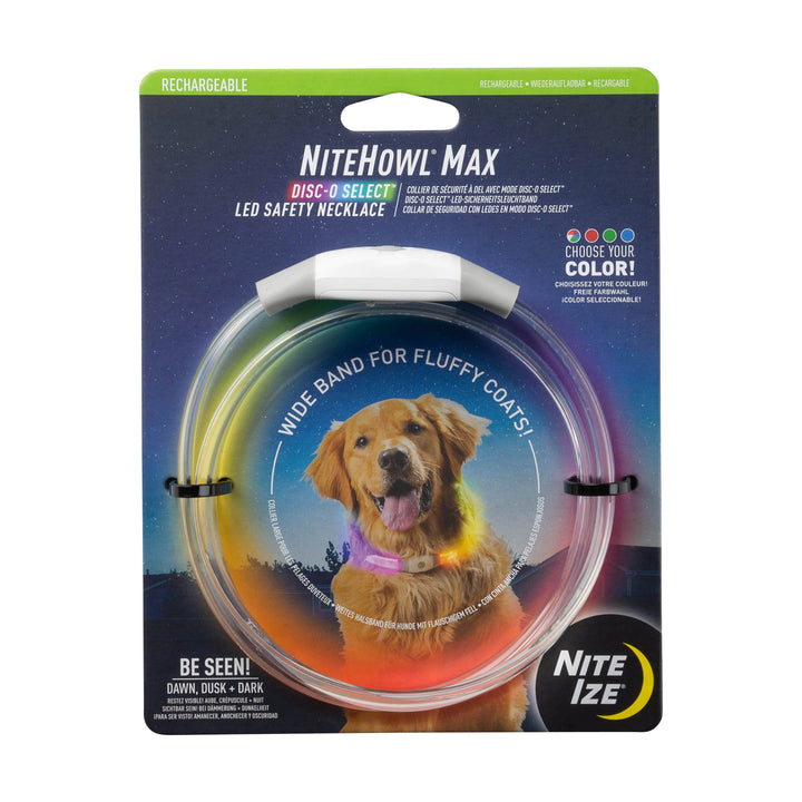 NiteHowl Max Rechargeable LED Safety Necklace Disco