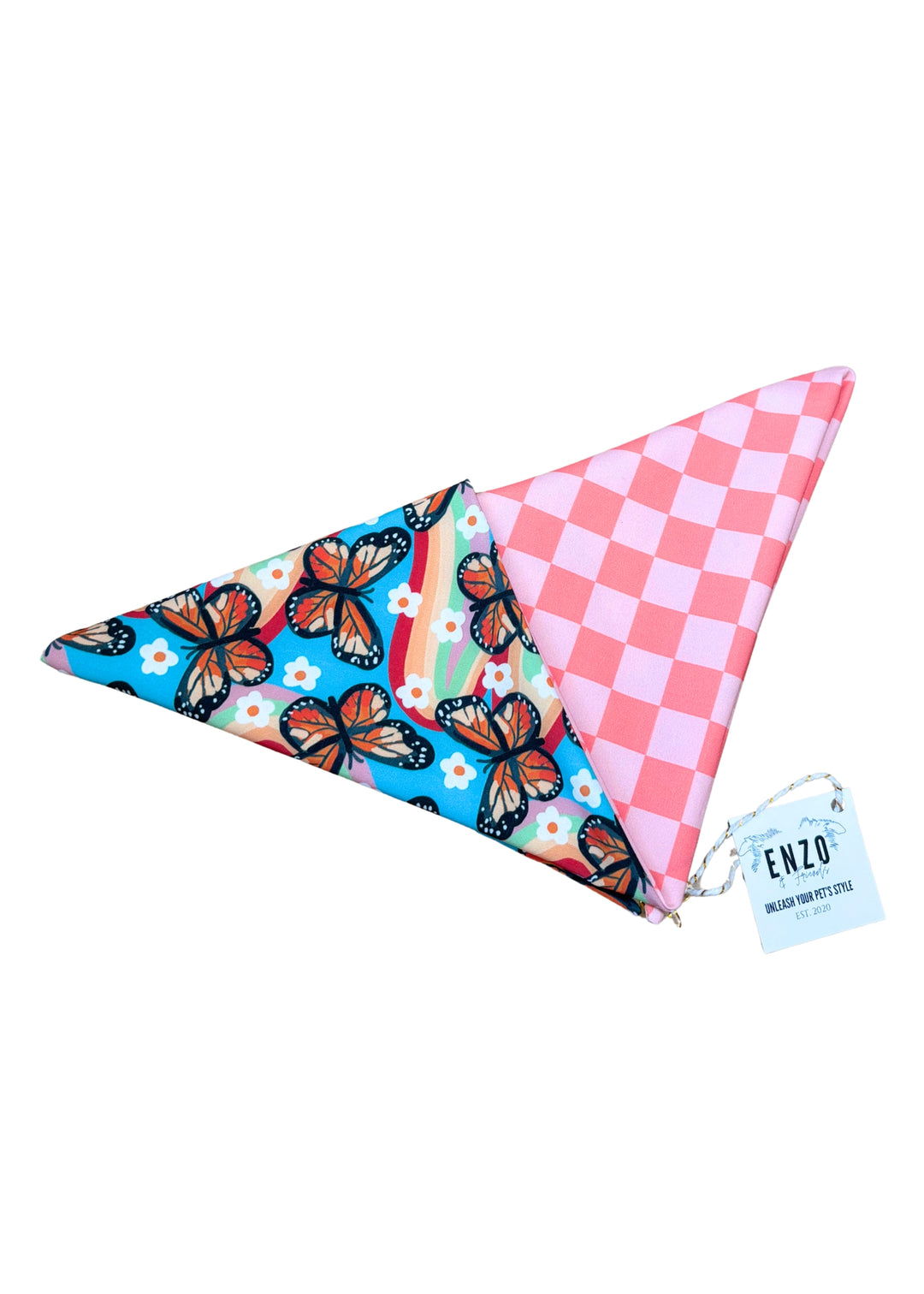 Enzo Butterfly and Pink Checker