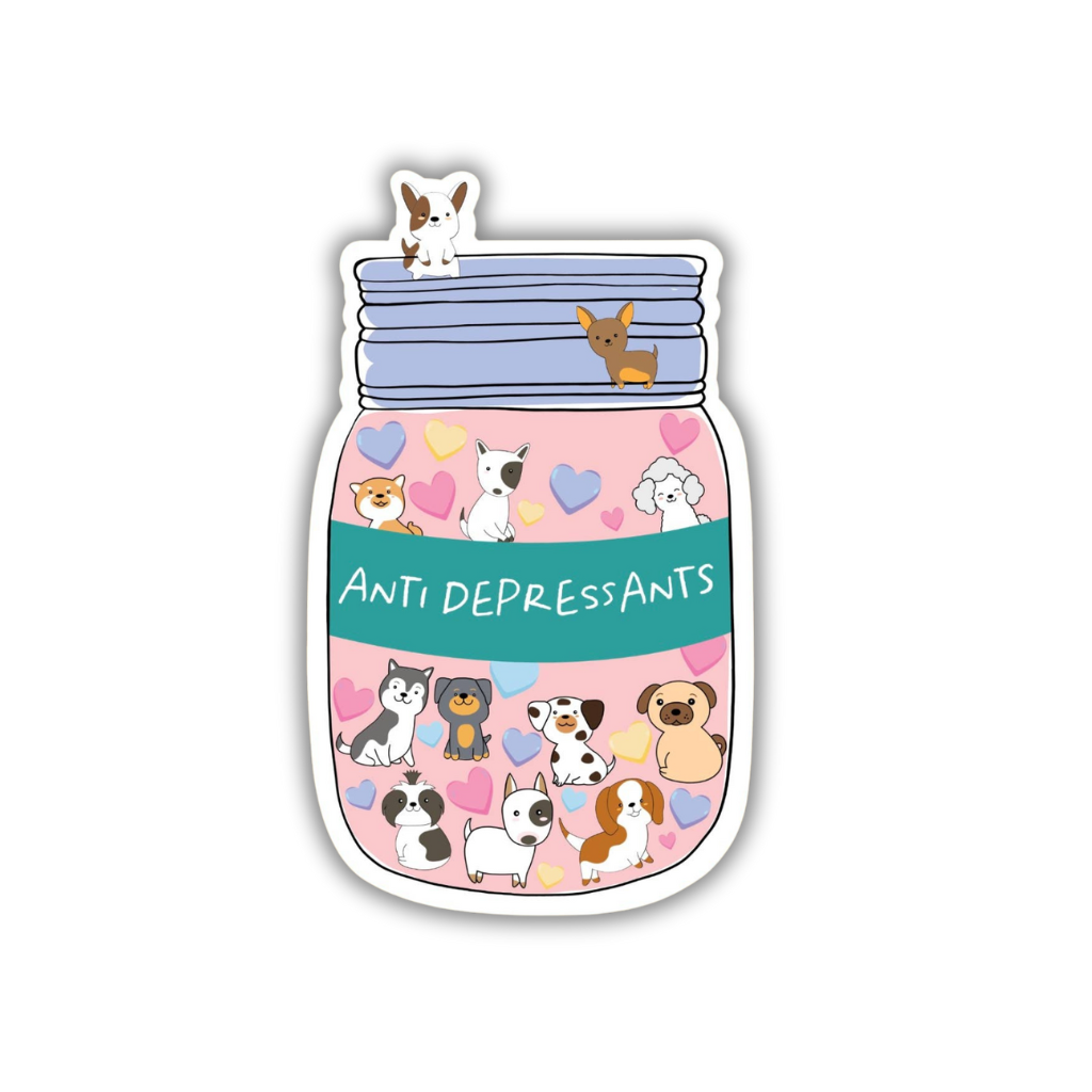 Dog Anti Depressant Sticker
