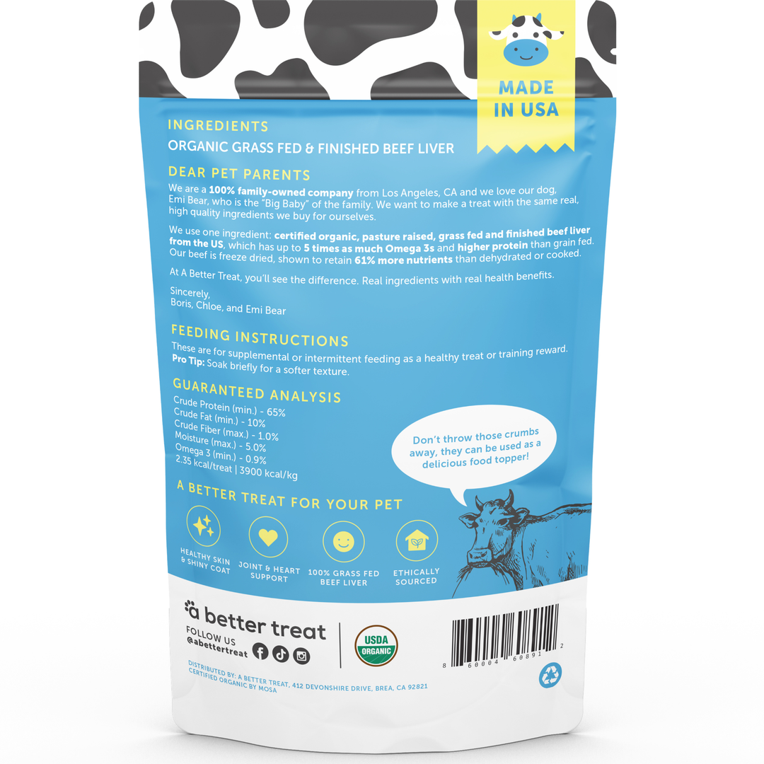 Organic 100% Grass Fed Beef Liver
