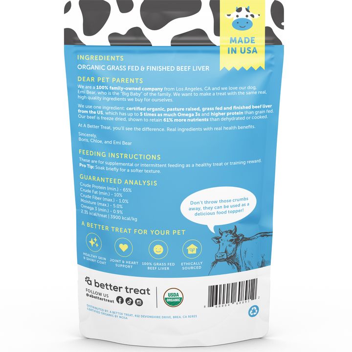 Organic 100% Grass Fed Beef Liver