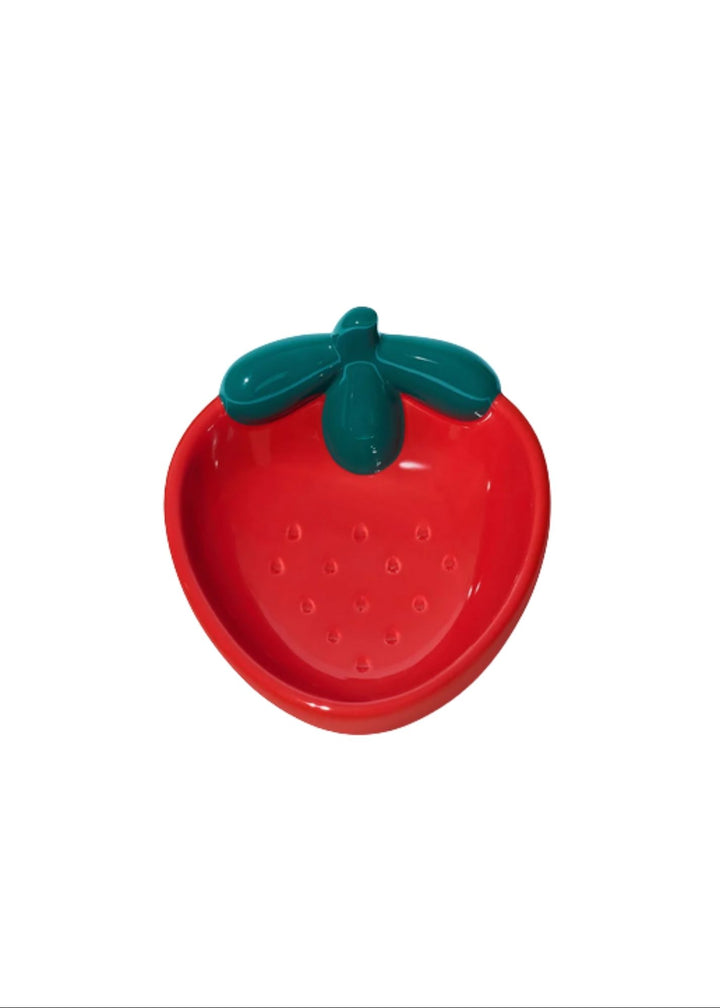 Strawberry Ceramic Pet Bowl