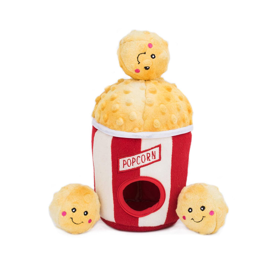Zippy Burrow Popcorn Bucket Dog Toy