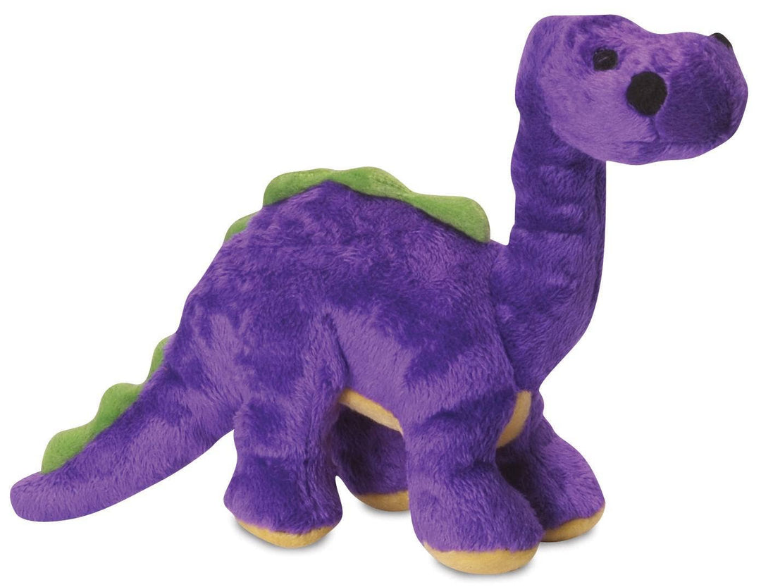 Dinos Bruto w/Chew Guard, Purple Plush Dog Toy, Small