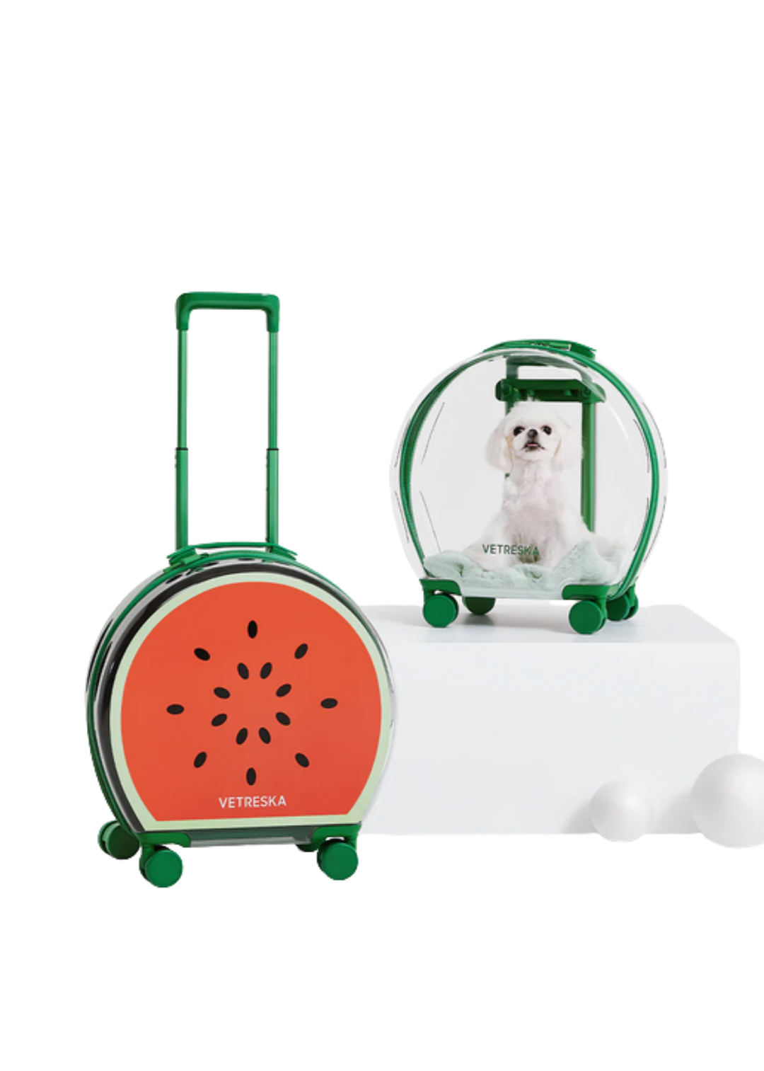 Bubble Green Color Block Pet Carrier