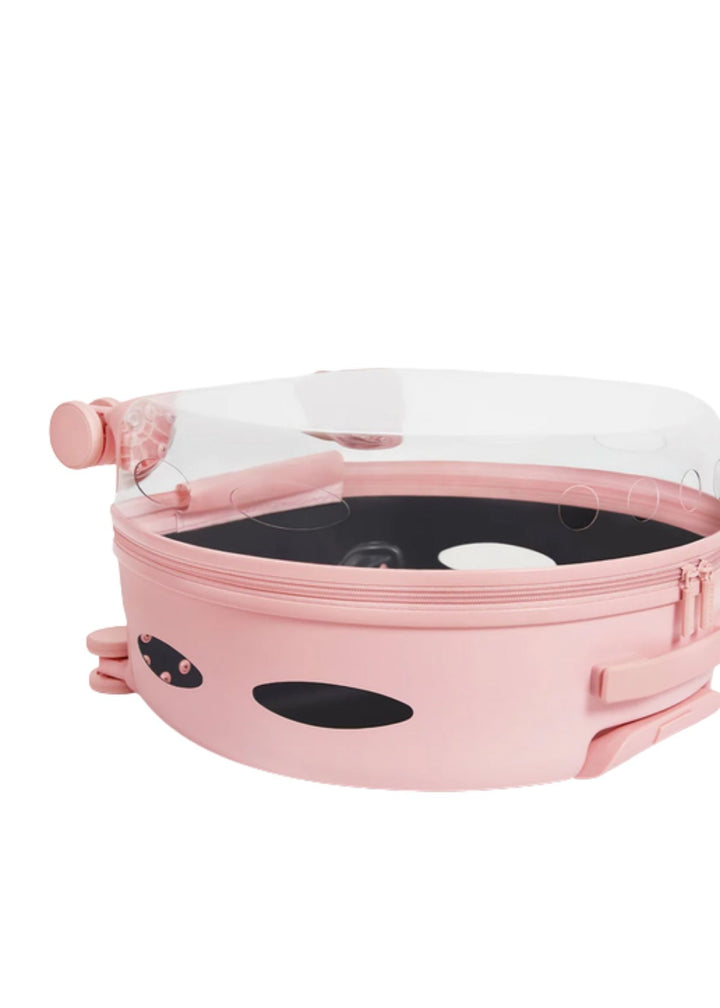 Bubble Pink Color Block Pet Carrier