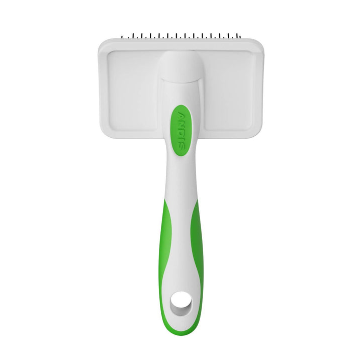 Medium Firm Slicker Brush, Green/White