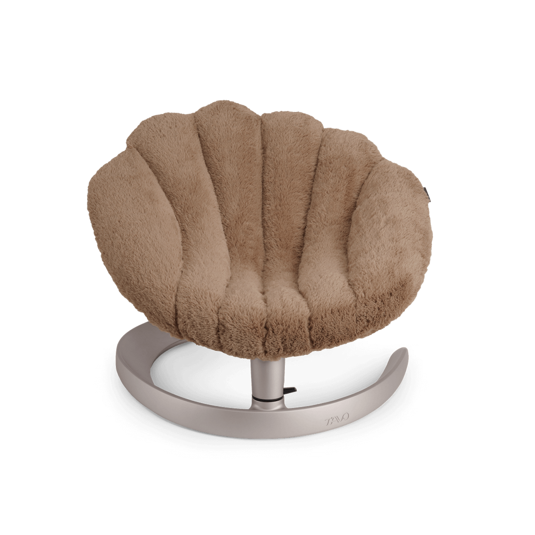 Shell Pet Bed and Swaying Lounger (Caramel)