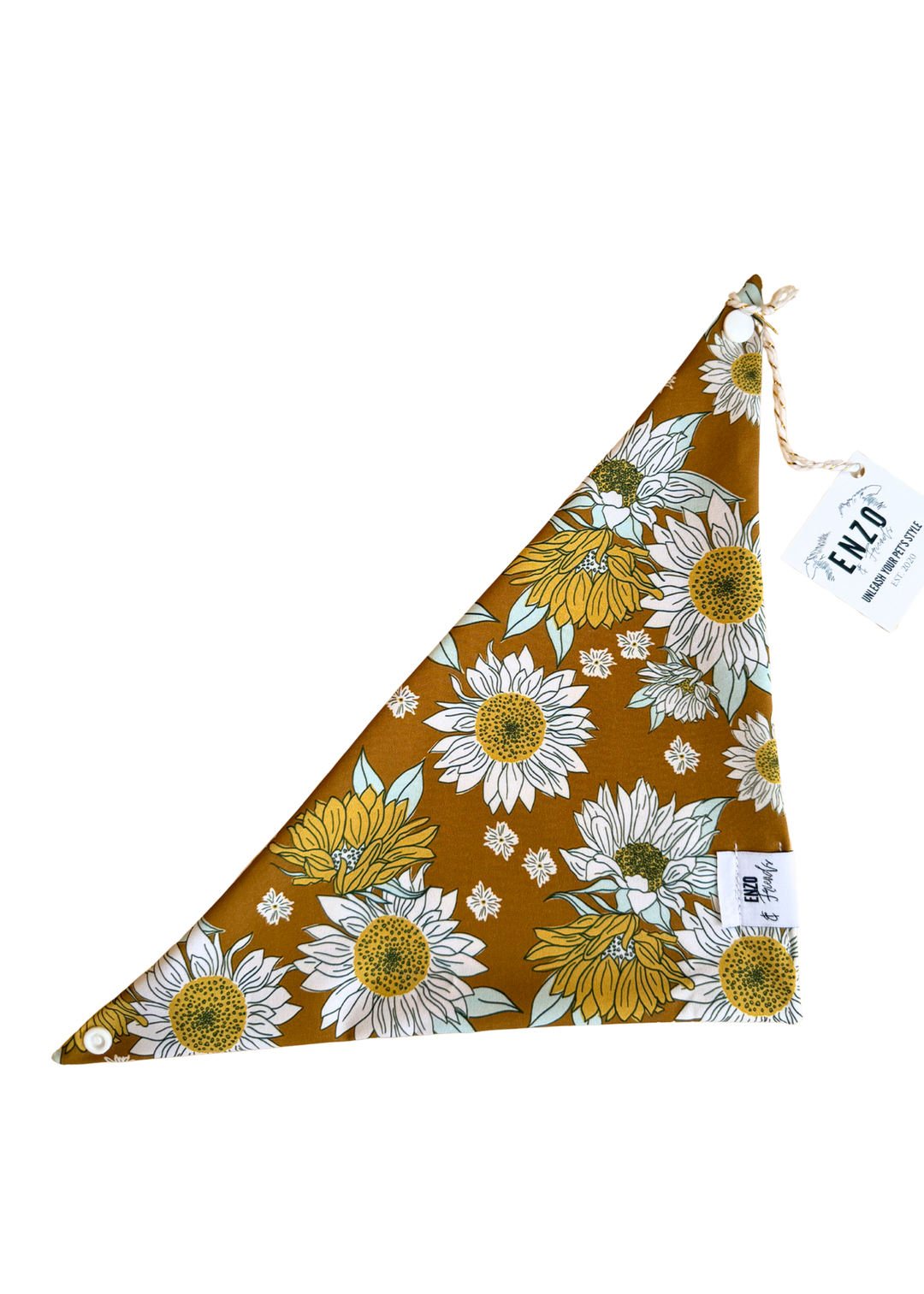 Enzo Yellow Checker + Daisy Bandana