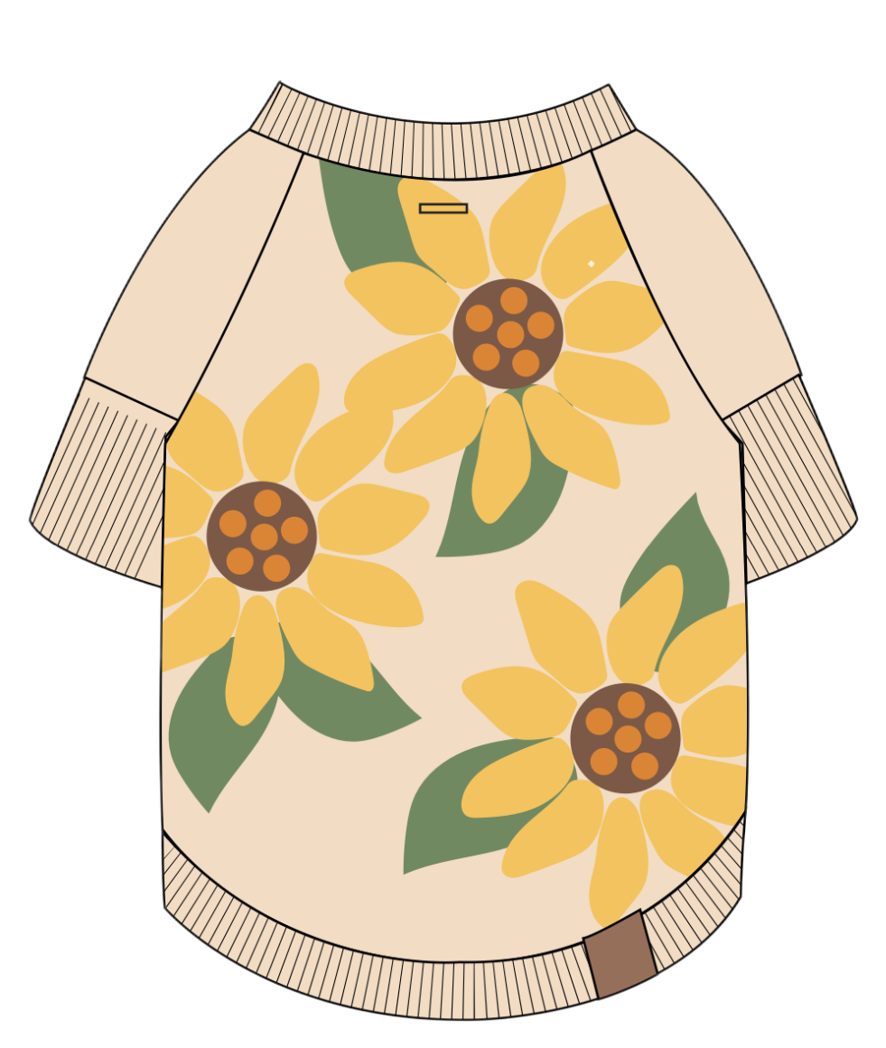 Sunflower Dog Sweater