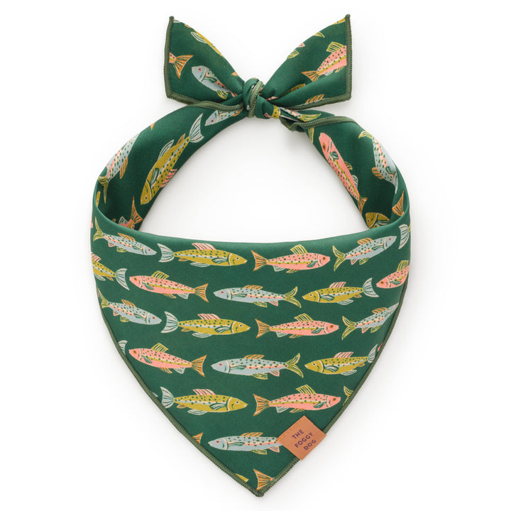 Gone Fishing Dog Bandana
