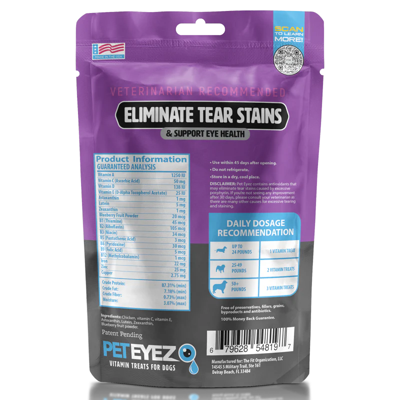Chicken Dog Vitamin Treats Eye Tear Stain Remover