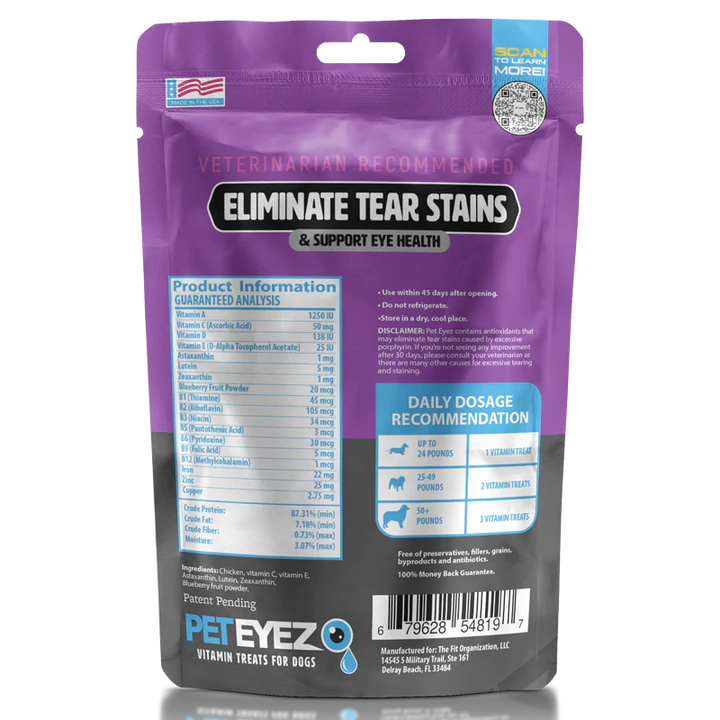Chicken Dog Vitamin Treats Eye Tear Stain Remover