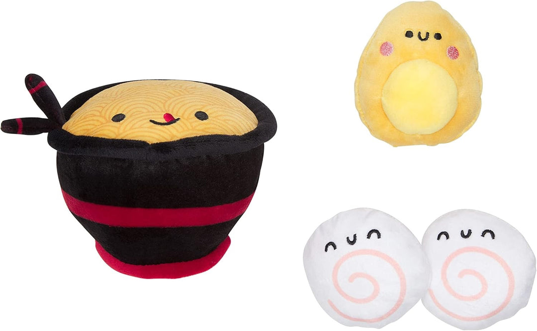 Dogkatsu Ramen Dog Toys, Set of 3