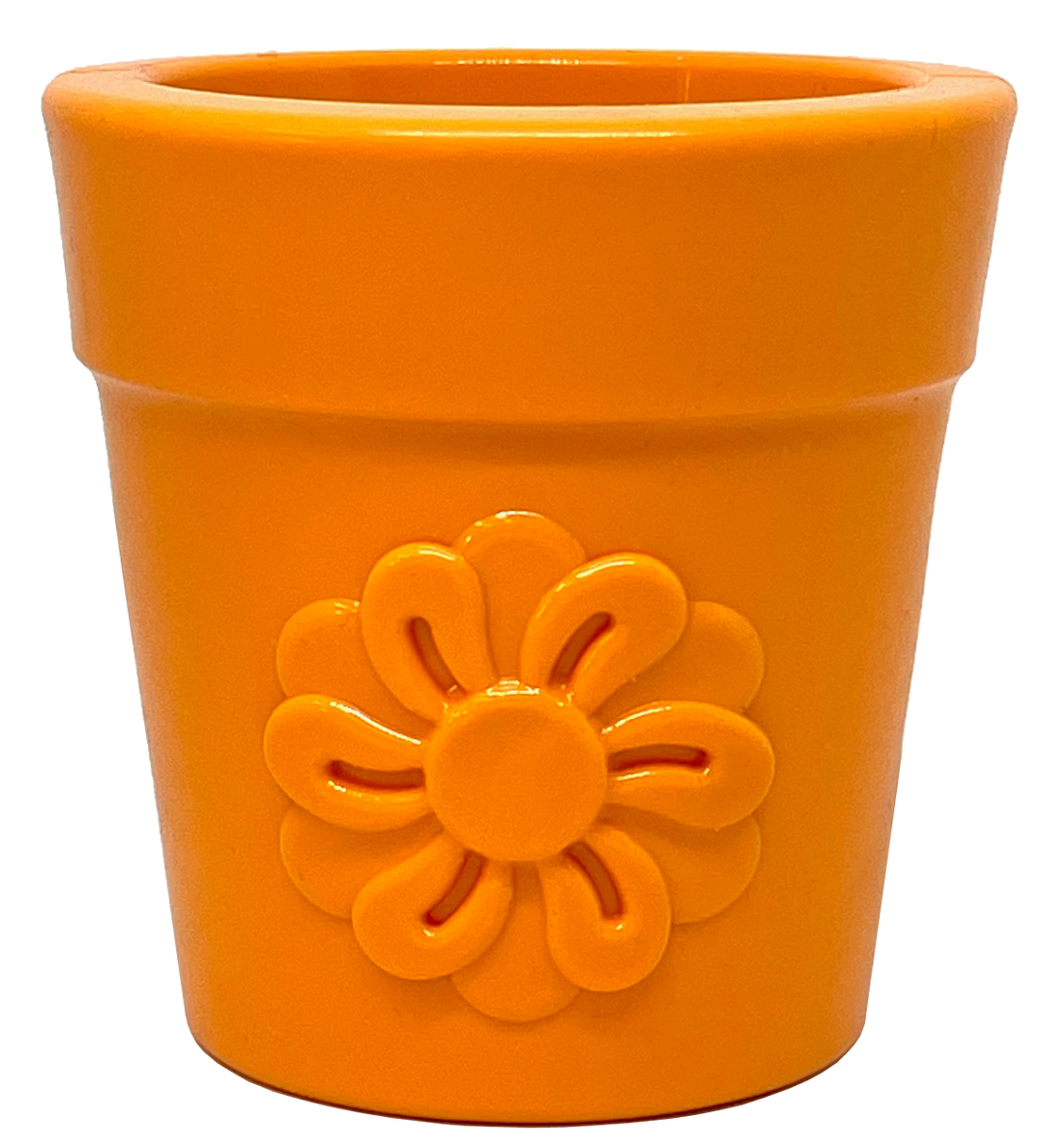 Flower Pot Durable Rubber Treat Dispenser &amp; Enrichment