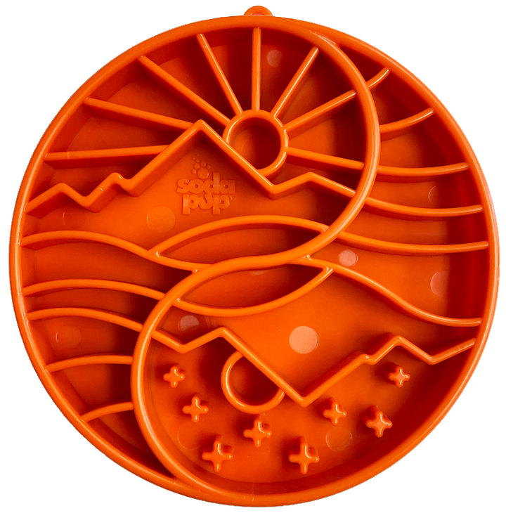 Yin Yang Design Shallow eTray Enrichment Slow Feeder Tray for Dogs