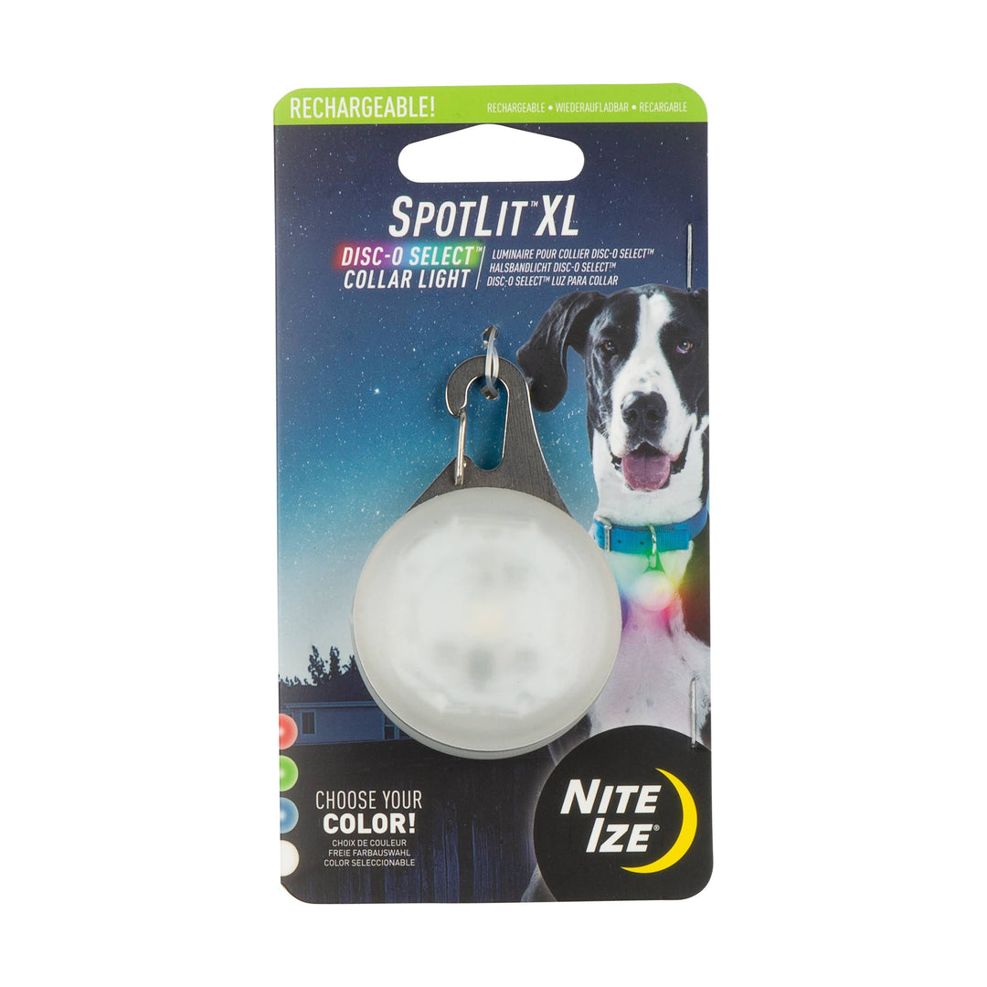 SpotLit XL Rechargeable Collar Light Disc-O Select