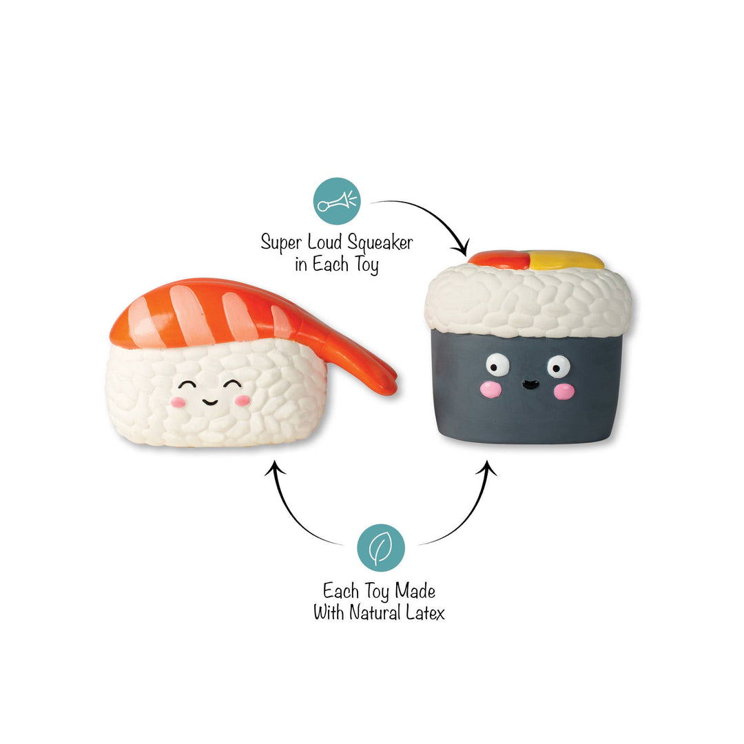 SOYMATES 2PC LATEX DOG TOYS