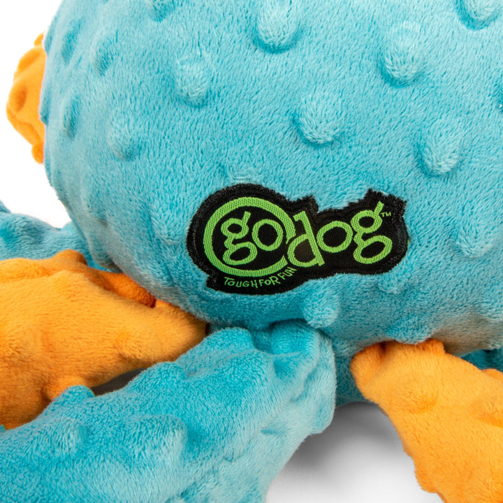 Crazy Tugs Octopus Squeaky Plush Dog Toy Large