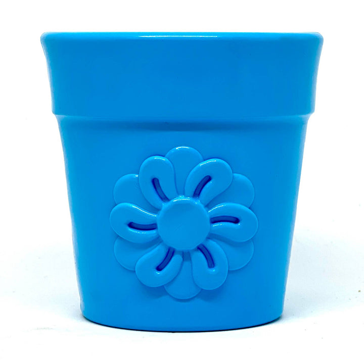 Flower Pot Durable Rubber Treat Dispenser &amp; Enrichment