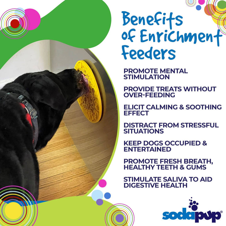 Rubber Duckies emat - Enrichment Lick Mat for Dogs and Cats - with Suction Cups | Bath Time Design | SodaPup USA Made