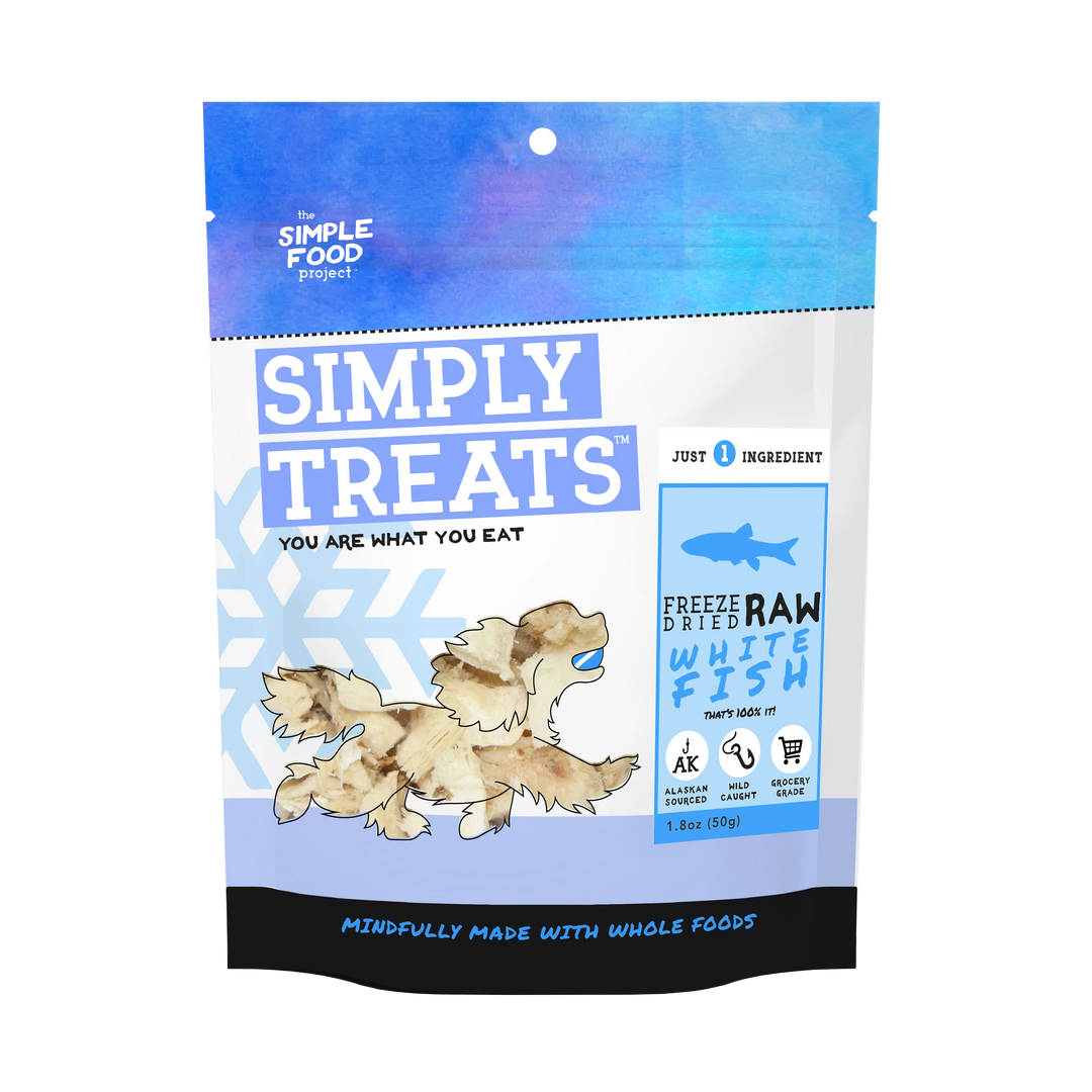 Simply Treats Freeze Dried Raw Whitefish
