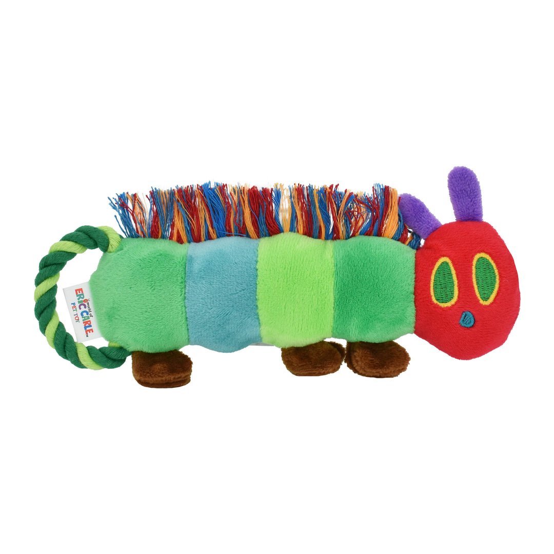 EC Hungry Caterpillar Tug Plush Dog Toy Small 9"