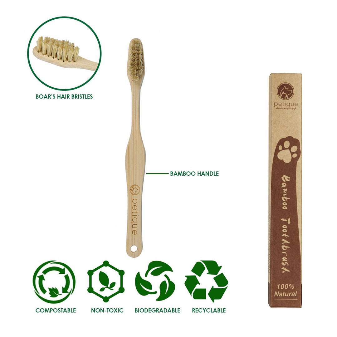 Eco-Friendly Bamboo Pet Toothbrush