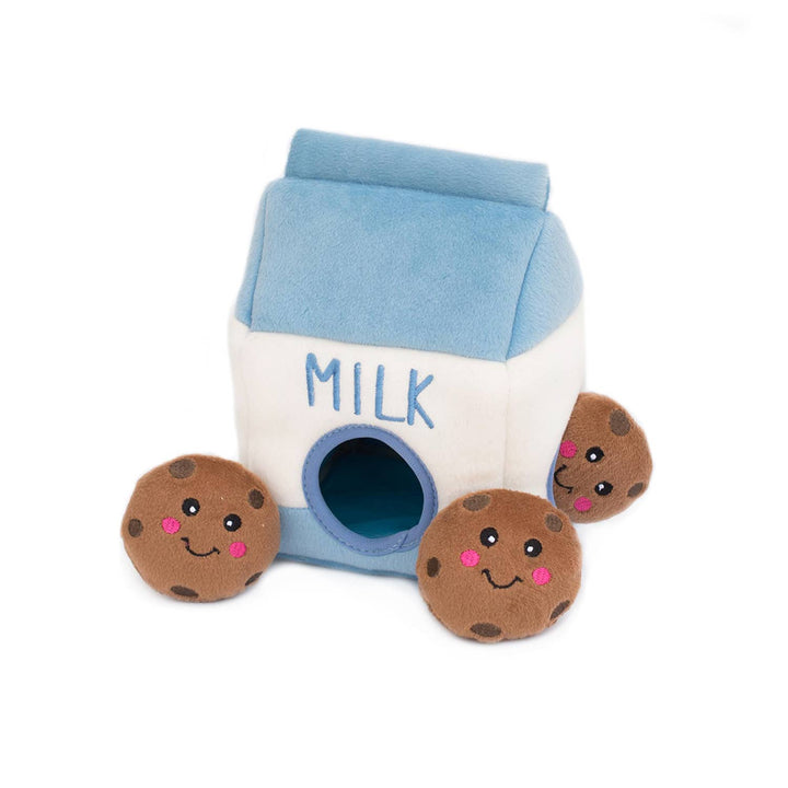Zippy Burrow Milk and Cookies Dog Toy