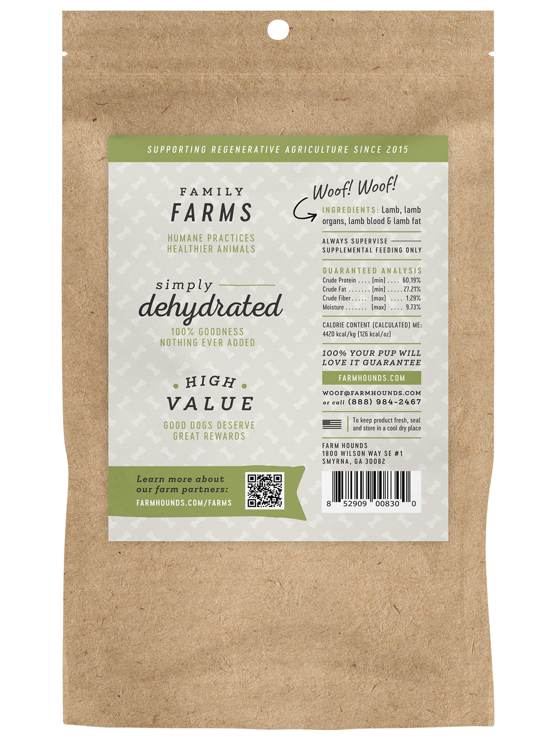 Lamb Trainer Treats - All-Natural - 3.5oz (LIMITED SEASONAL)
