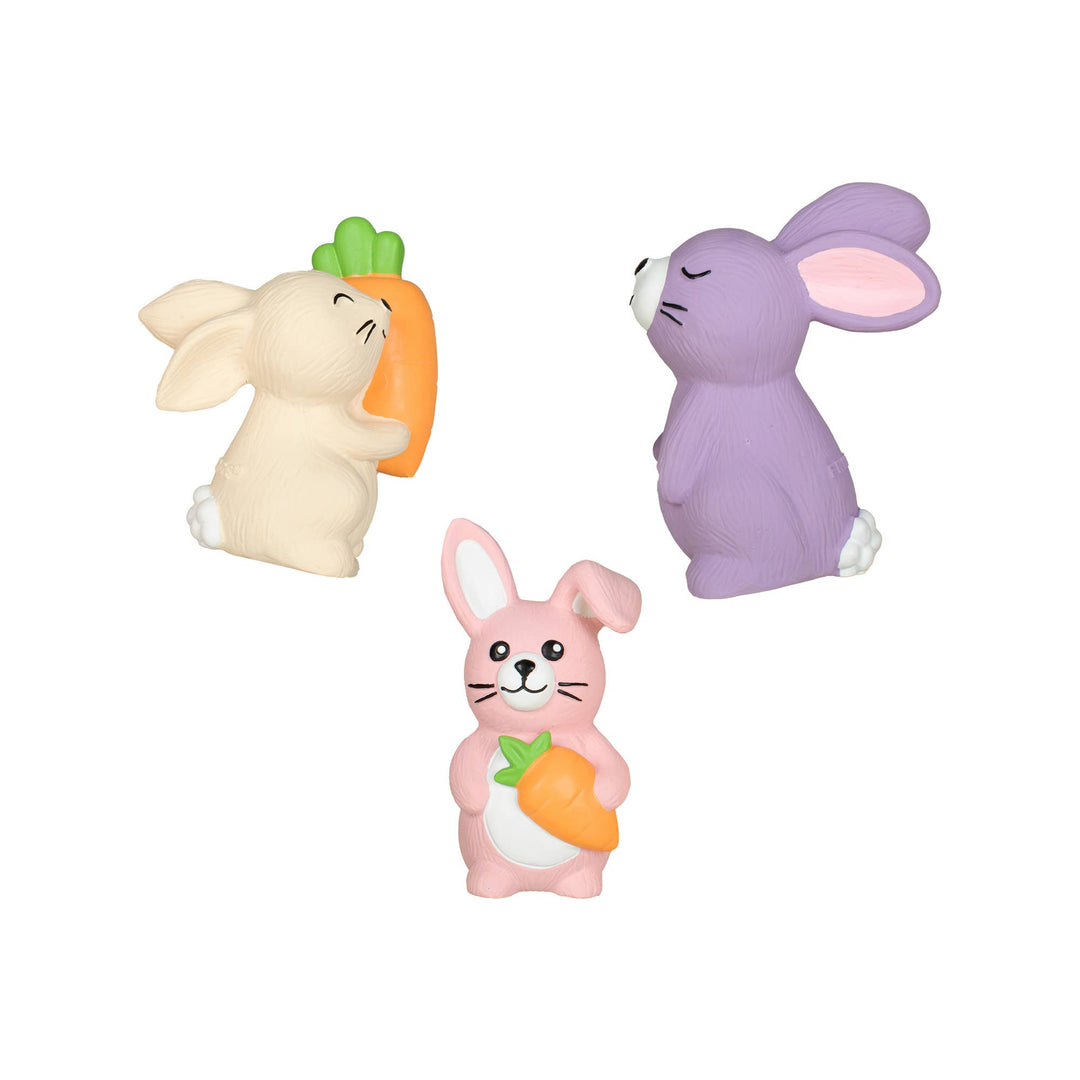 Hopping Love Carrots 3 Pc Latex Dog Toy Set