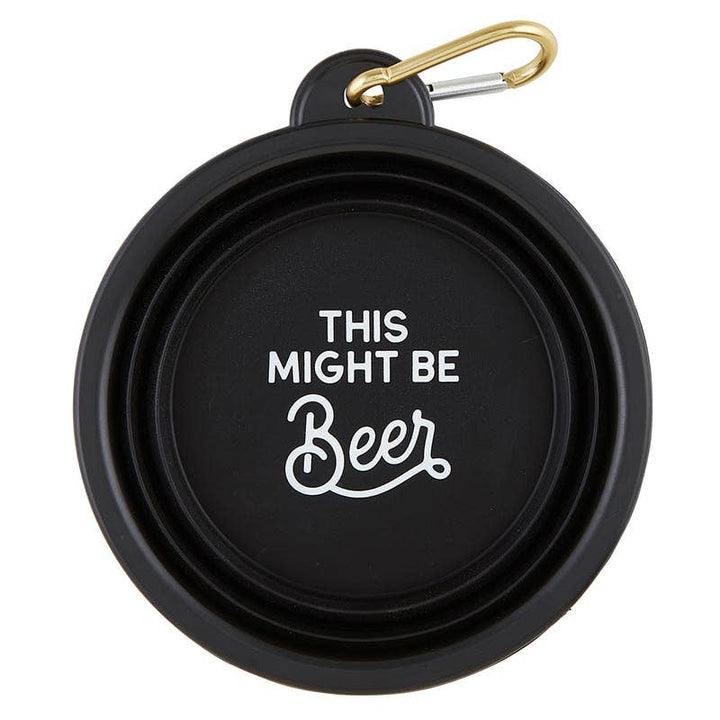 This Might Be Beer Collapsible Bowl