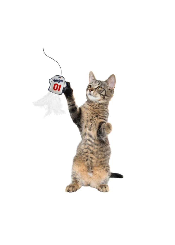 Los Angeles Dodgers Team Jersey Wand With Cat Nip